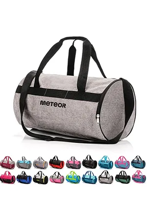 Meteor Sports Bag Gym Bag 25 L Holdall Shoe Compartment Pocket Men Women Duffel Shoulder Fitness Bag Swimming Pool Travel Holiday Cabin Luggage Overnight Camping kit Bag Small pe Duffle