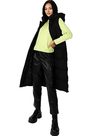 Lovedrobe Ladies Womens Hooded Gilet Sleeveless Quilted Winter Jacket Coat Body Warmer Plus Size with Side Pockets, , 10