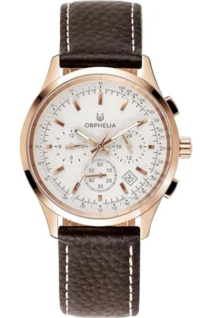 ORPHELIA Mens Multi Dial Quartz Watch with Leather Strap OR81703