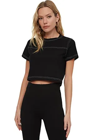 Trendyol FeMan Sportswear Regular fit Basic Crew Neck Knit T-Shirt