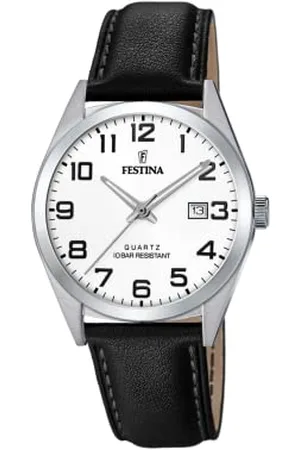 Festina Mens Analogue Quartz Watch with Leather Strap F20446/1