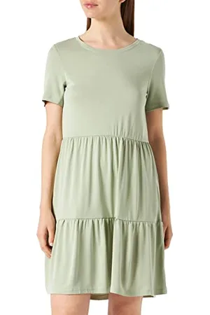 VERO MODA Damen VMFILLI Calia SS Kurzes Kleid GA NOOS, Wüstensalbe, M