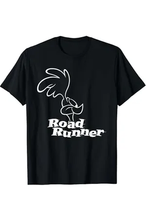 LOONEY TUNES Road Runner Logo Profile Dark T-Shirt