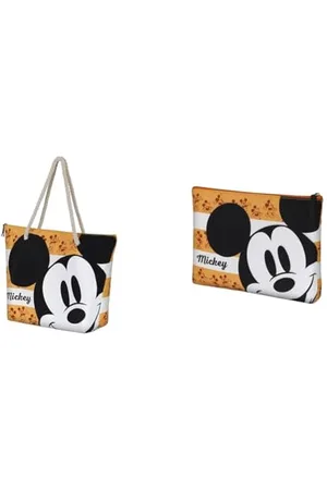 Disney Mickey Mouse Orange - Beach Bag + Toiletry Bag