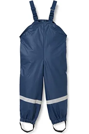 Playshoes Unisex Kids Waterproof Rain Trousers, Navy, 74