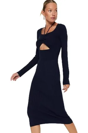 Trendyol FeMan Bodycon Slim fit Knitwear Dress, ,L