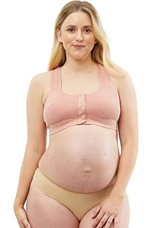 Cake Maternity Womens Biscotti Wire Free Nursing Bra, and Birthing Full Coverage Bra, , XL UK
