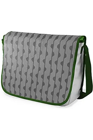 Bonamaison Digitally Printed Messenger School Bag with Khaki Strap for Students, Cross Body Bag, Courier Bag, Shoulder Bag for Children, Kids, Girls, Boys, Size: 29x36 Cm
