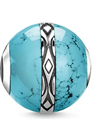 Thomas Sabo Women Bead Ornament Turquoise Karma Beads 925 Sterling K0325-878-17