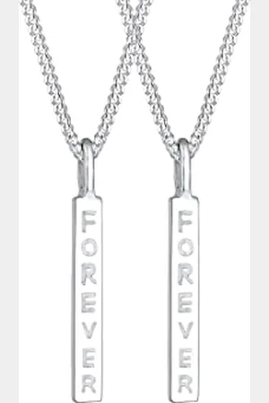 Elli Women Friends Wording 925 Sterling Jewelry Set of Length 45cm