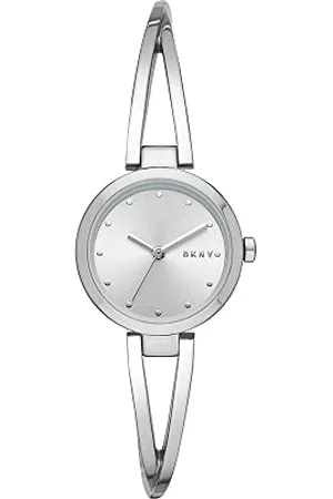 DKNY Watch for Women Crosswalk, Three Hand movement, 26mm Silver Stainless Steel case with a Stainless Steel strap, NY2789