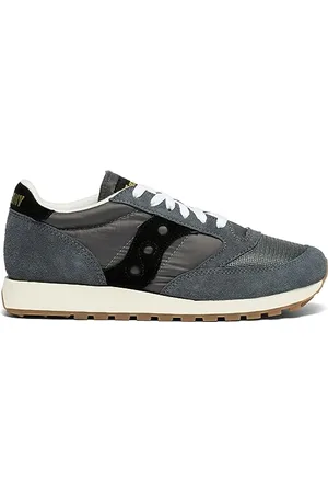 Saucony Mens Jazz Original Vintage Sneaker, Gry Blk, 7.5 UK