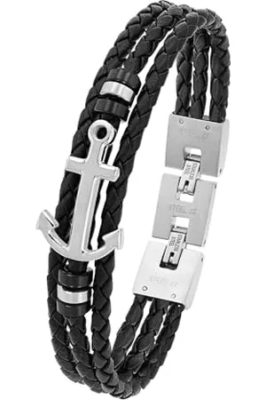 QS by s.Oliver Bracelet stainless steel leather men