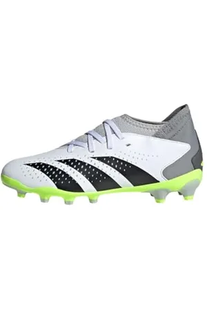 adidas Predator Accuracy.3 Football Shoes (Multi Ground), FTWR White/core Black/Lucid Lemon, 11 UK