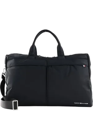Tommy Hilfiger Men, TH Signature Duffle, Duffle Bags, Black, One Size