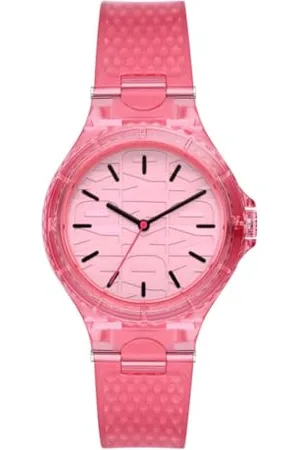 DKNY Watch for Women Chambers, Quartz Three Hand movement, 36MM Nylon case with a Polyurethane strap, NY6643