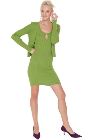 Trendyol Women Midi Basic Regular Knitwear Dress