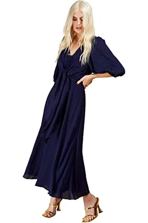 Little Mistress Check Tie Detail Midi Dress, 14