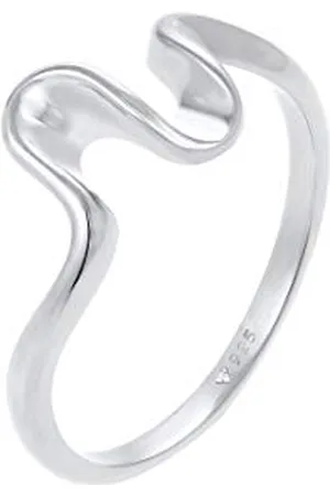 Elli Ring Women Wave Look Trend in 925 Sterling Silver