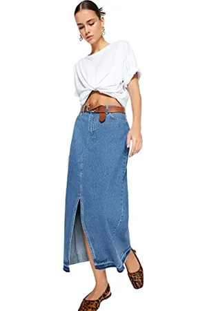 Trendyol Woman A-line Denim Skirt, ,42