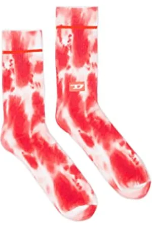 Diesel _SKM-RAY CALZINO_SOCKS_Red Tie Dye_S Tall