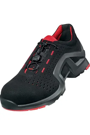 Uvex Damen 1 x-tended Support Safety Shoes - S1 SRC, Red/Black - Size 6