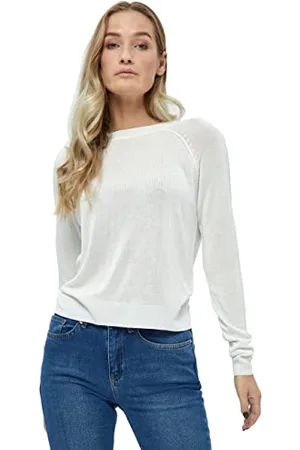 DESIRES Benelli Pullover, White Jumpers For Women Uk, Spring Ladies Jumpers, Size XXL