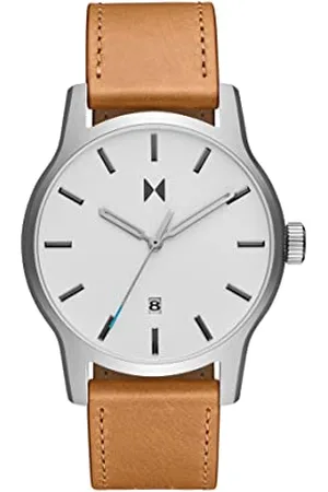 MVMT Analogue Quartz Watch for Men with Brown Leather Strap - 28000311-D