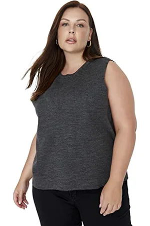 Trendyol Plus Size Sweater - Gray