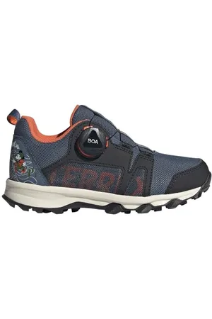adidas Unisex Terrex Disney Agravic BOA Trail Running Shoe, Wonder Steel/core Black/Orange, 11 UK