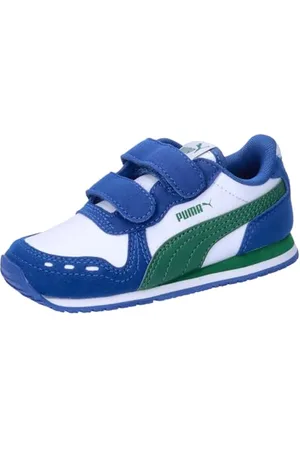 PUMA Unisex Kids Cabana Racer Sl 20 V Inf Sneakers, White-Vine-Cobalt Glaze, 4 UK