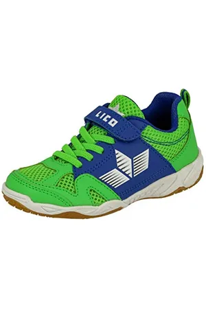 LICO Sport VS Multisport Indoor Shoes, Green (Grün/Blau Grün/Blau), 3.5 UK