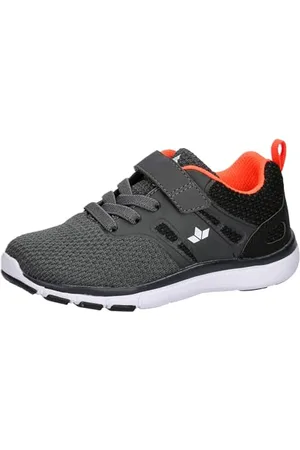 LICO Bongo VS Sneaker, Anthrazit/Schwarz/Orange, 10 UK Child