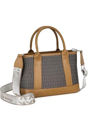 MISS LULÙ Woman Handbag - Elegant M Print, Jacquard Shoulder Strap, Lightweight for Everyday Elegance