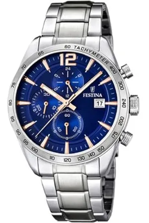 Festina Mens Chronograph Quartz Watch with Stainless Steel Strap F16759/5