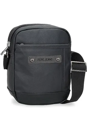 Pepe Jeans Hatfield Small Shoulder Bag Black 15 x 19.5 x 6 cm Polyester, , One Size, Small Crossbody Bag