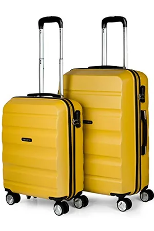 Itaca Set of 2 Rigid Travel suitcases 4 Wheels Trolley 55/67/77 cm abs. Resistant and Lightweight. Luggage. Small Cabin Approved and Medium.