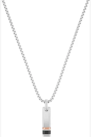 QS by s.Oliver Necklace with Pendant Stainless Steel Men