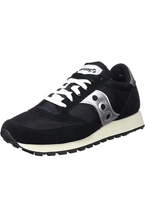 Saucony Jazz Original Vintage Trainers Black White - Mens