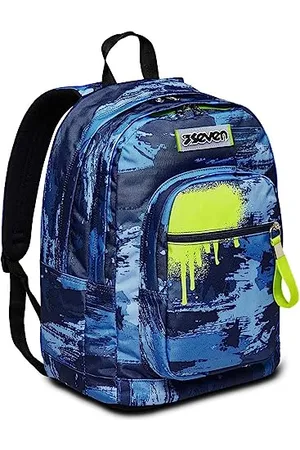 7 for all Mankind NEW FIT - WET COLOR BOY, - Double Compartment Backpack - Water Bottle Pocket - Maxi Capacity 32 lt, , Taglia unica, Modern