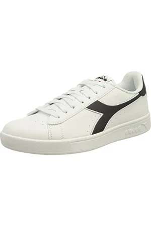 Diadora Unisex TORNEO Gymnastics Shoe, White/Blue, 4.5 UK