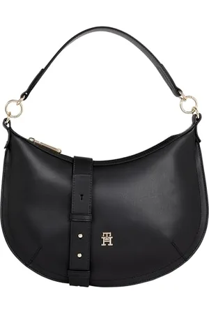 Tommy Hilfiger Women TH CHIC SHOULDER BAG, Black, One Size