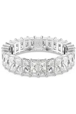 Swarovski Matrix ring, Baguette cut, , Rhodium plated