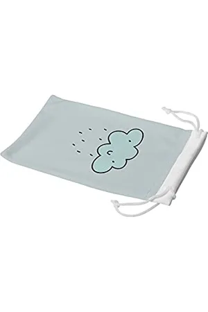 Bonamaison Digitally Printed Glasses Pouch, Sunglasses Pouch, 100% Cotton, Soft & Slim, Protective Glasses Case with Drawstring Closure, 1 Piece, 11x19 cm