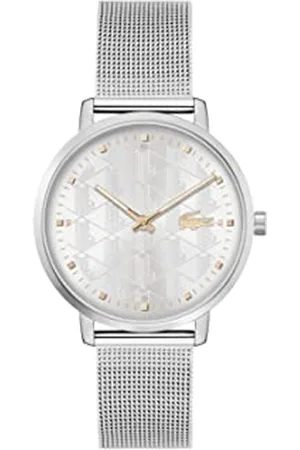Lacoste Analogue Quartz Watch for women Crocorigin Collection with Stainless Steel Mesh bracelet