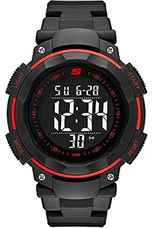 Skechers Watch For Men, Digital Movement With Silicone, Polyurethene, Leather Or Stainless Steel Strap, , 45MM