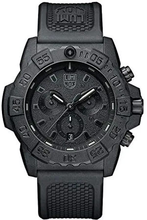 Luminox Navy Seal Chronograph Blackout XS.3581.BO Mens Watch 45mm - Military Watch in Date Function Chronograph 200m Water Resistant