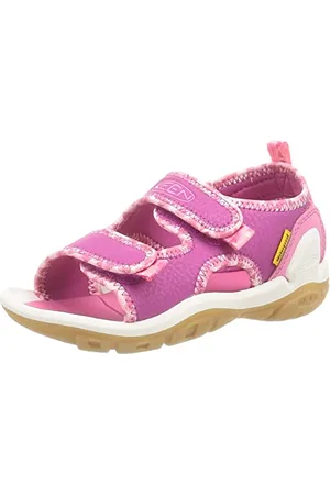 Keen Knotch Creek Open Toe Sandal, Pink/Multi, 1 UK