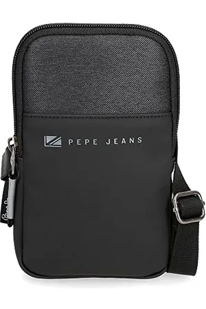 Pepe Jeans Jarvis Mobile Phone Case Black 10.5 x 18 x 2 cm Polyester with Faux Leather Details