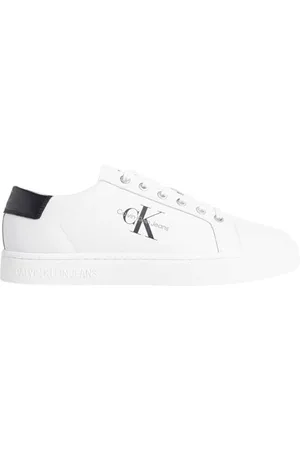 Calvin Klein Jeans Men Cupsole Trainers with Logo, (Bright ), 44